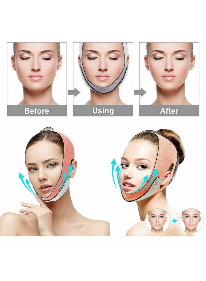 Meliora Double Chin Reducer Women V Line Lifting Face Mask Facial Slimming Bandage Mask, Cheek Chin Neck Slimming Thin Belt Jawline Shaper, Face Slimming Strap (V Line)  - Image 5