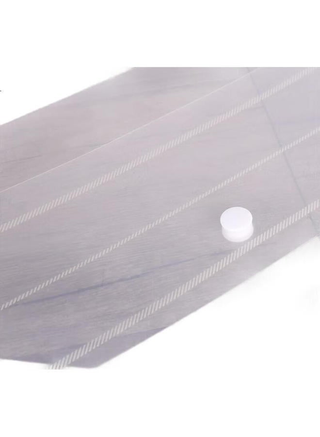 Deli 20 A4 Striped Transparent File Folders, Button Closure Document Folders, Exam Paper Storage Folders, Plastic Archive Folders, Office Supplies, School Supplies, 27021 - Image 1