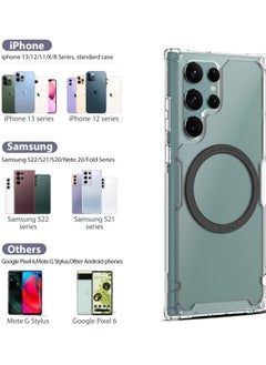 General MagSafe Ring Magnet Magnetic Phone Sticker for Galaxy S23 Ultra S22 Ultra S21 S20 Series iPhone 14 Pro Max 13 12 11 Pixel Android Phones 2 Pack  - Image 3