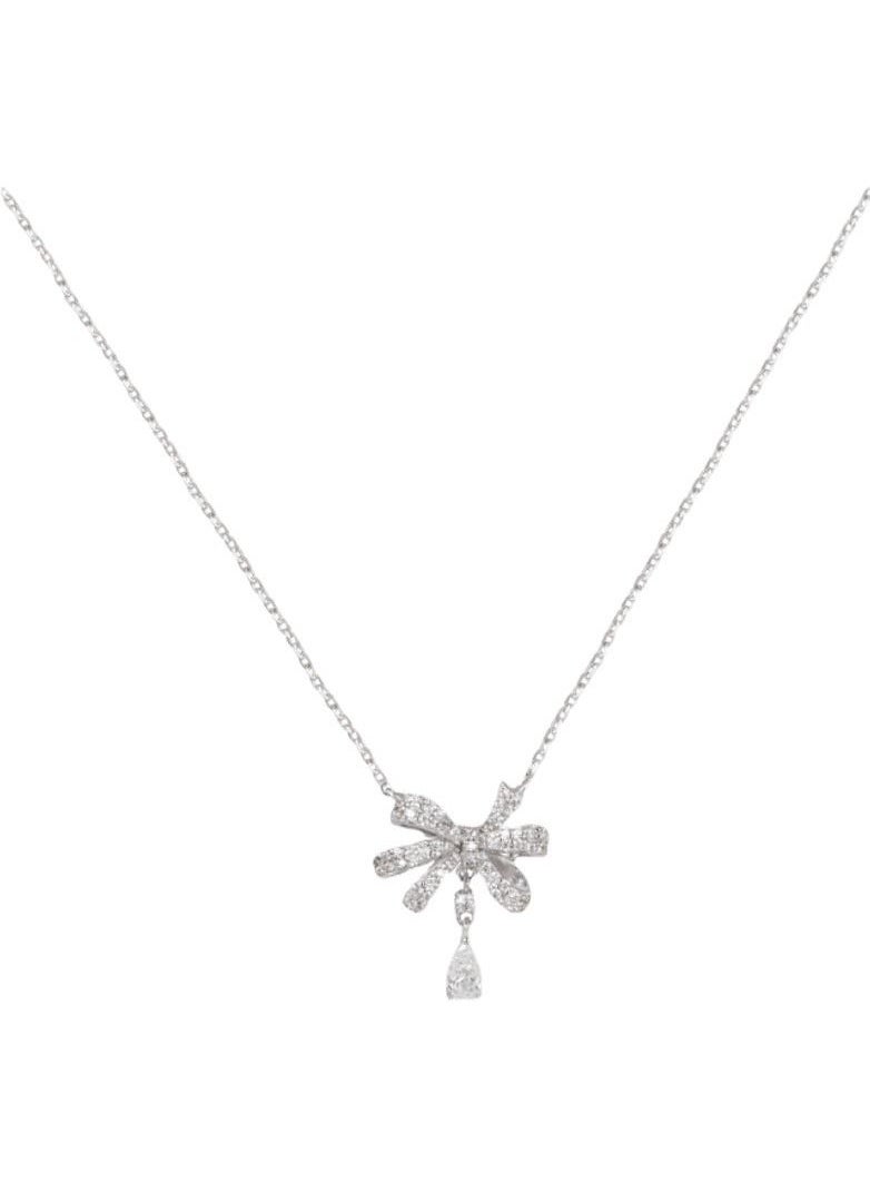 Satinior - New bowknot necklace collarbone chain - Image 1
