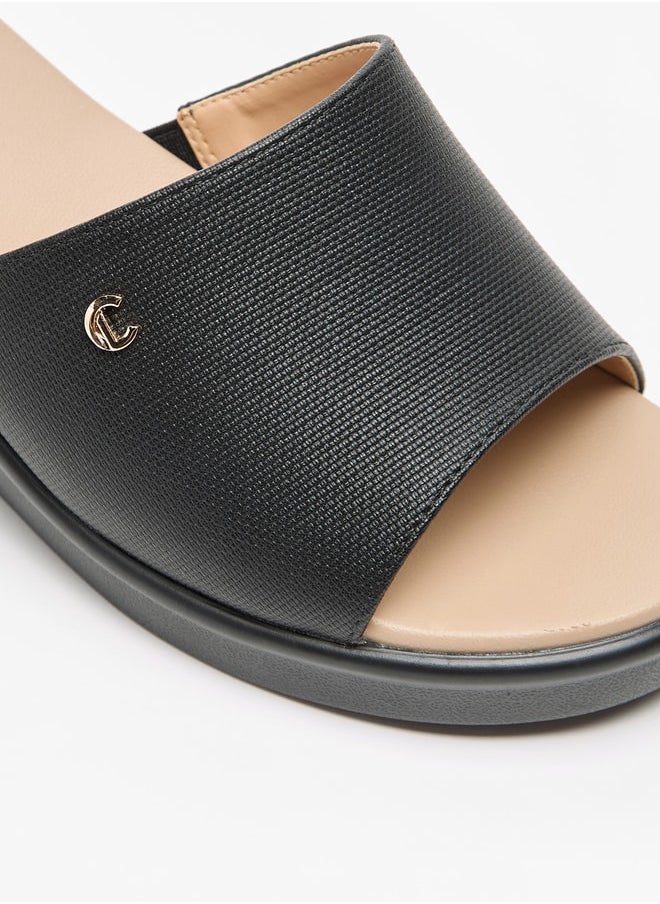 Le Confort Women Solid Slip-On Sandals with Wedge Heels  - Image 4