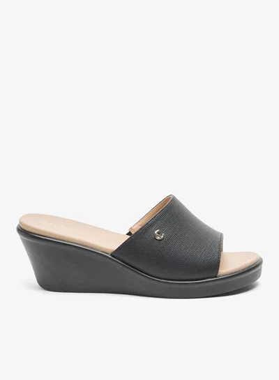 Le Confort Women Solid Slip-On Sandals with Wedge Heels