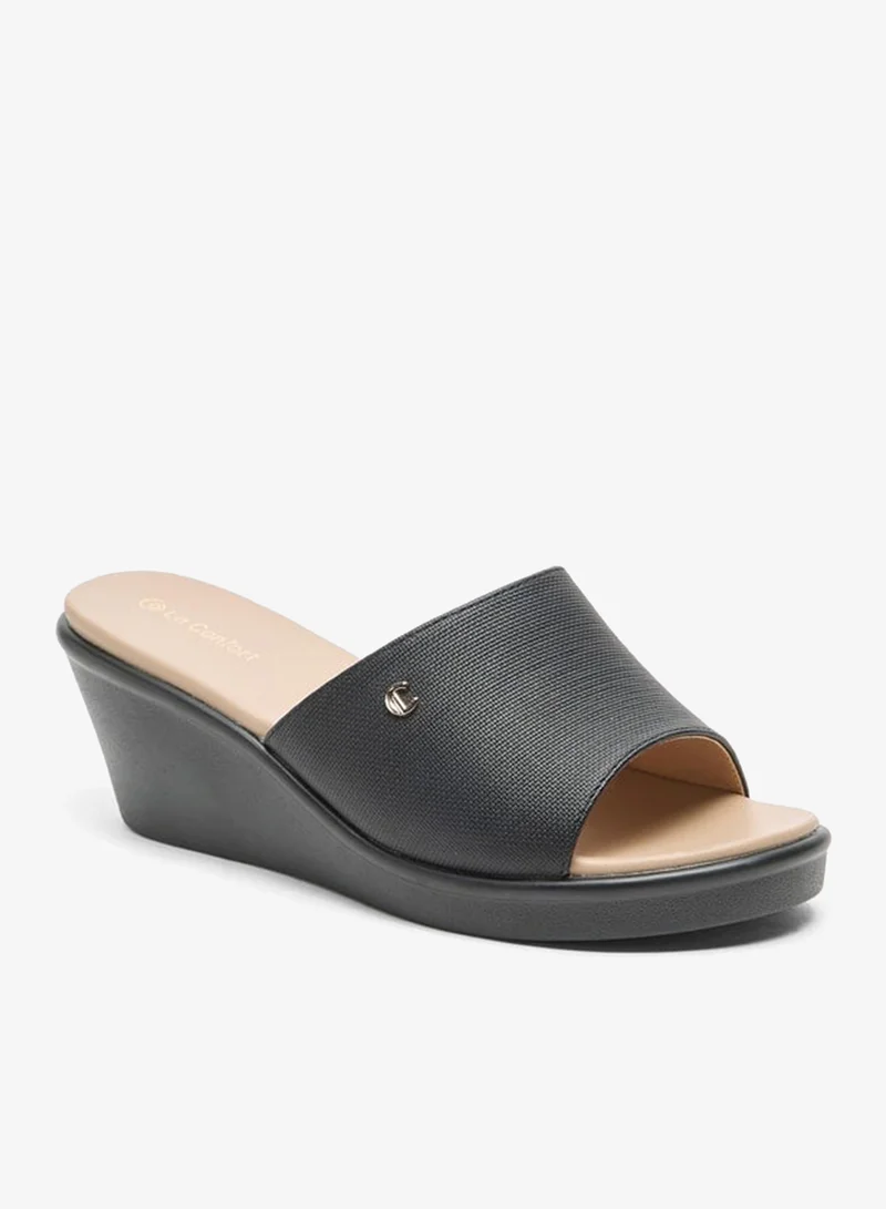 Le Confort Women Solid Slip-On Sandals with Wedge Heels