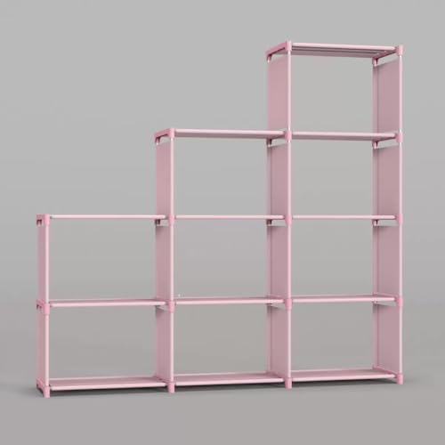 Jaffix Book Self – 9 Layer Portable Book Shelf, Baby Books Rack for Home, Bookshelf Organiser, Book Stand (Pink, 9-Cases) - Image 4