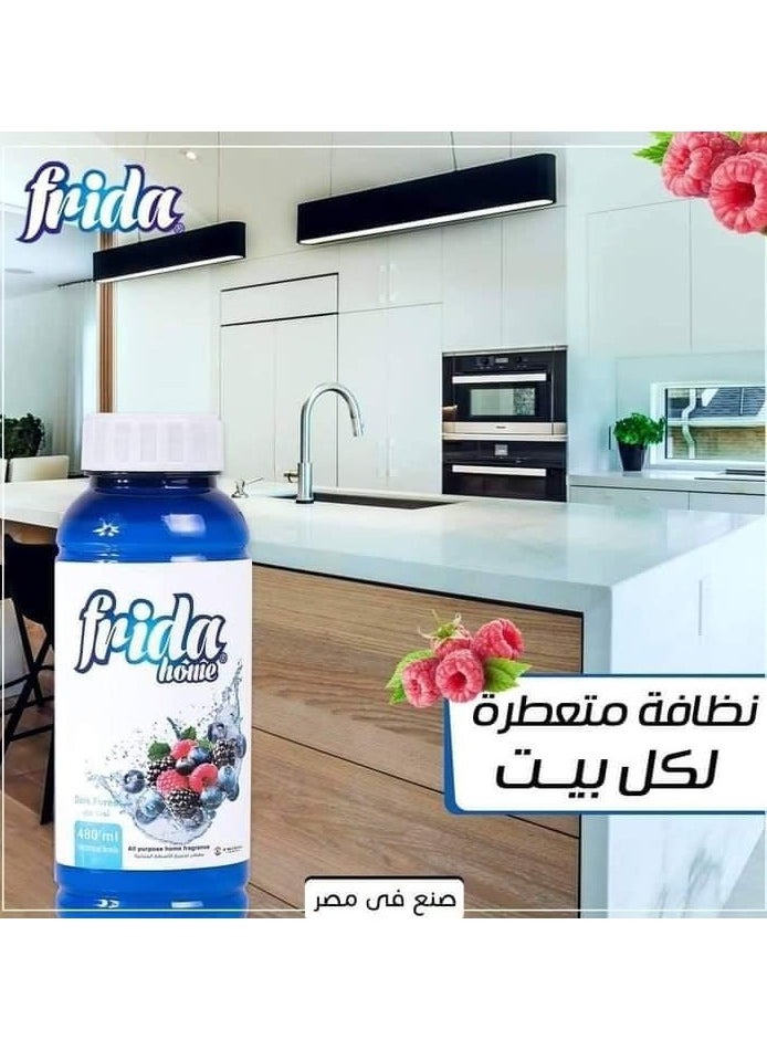 فريدا - عطر فريدا هوم لتنظيف المنزل لجميع الأغراض برائحة توت بري ، 480 مل - Image 1