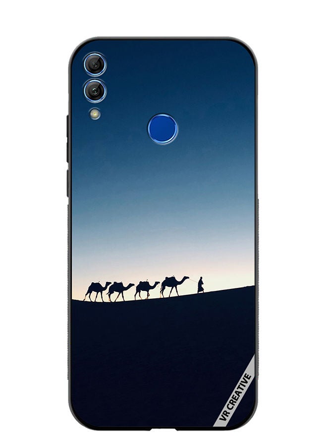 Protective Case Cover For Honor 10 Lite Camel Walking Design Multicolour