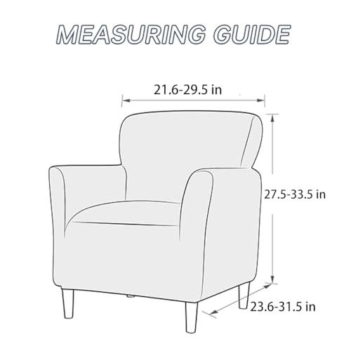 SONNACH Stretch Chair Covers with Arms 1-Piece Banquet Armchair Slipcover Velvet Mid Century Modern Armchair Slipcover Anti-Slip Furniture Protector for Living Room Friendly for Kids Pets (Navy) - Image 5