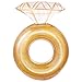 HeySplash Pool Floats Inflatable Diamond Ring Pool Float Large Engagement Ring Floatie for Bachelorette Party Swim Tube River Lake Wedding Bride Stagette Decor Fun Toy Raft for AdultsYellow - Image 3