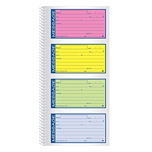 Adams® High Impact Phone Message Book, 2-Part Carbonless, 5-1/4" x 11", 200 Sets per Book (SC1153RB) - Image 4