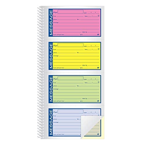 Adams® High Impact Phone Message Book, 2-Part Carbonless, 5-1/4" x 11", 200 Sets per Book (SC1153RB) - Image 3