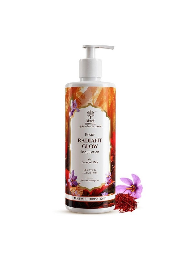 Khadi Essentials Nourishing Glow Body Milk With Kumkumadi Oil 500Ml - Image 1