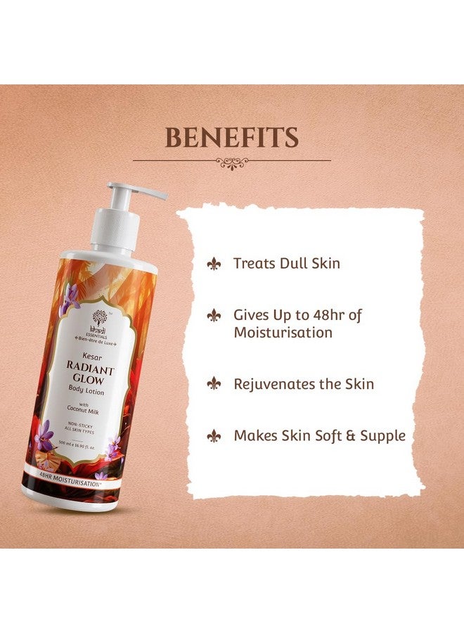 Khadi Essentials Nourishing Glow Body Milk With Kumkumadi Oil 500Ml - Image 4