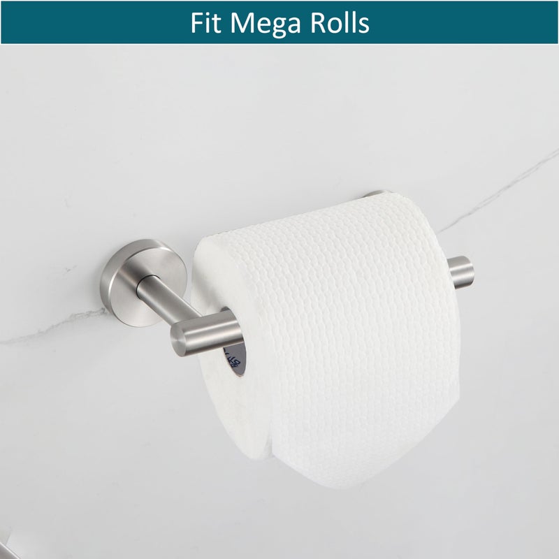 BVL Toilet Paper Holder Brushed Nickel Wall Mount Stainless Steel 304 Large Mega Roll - Image 4