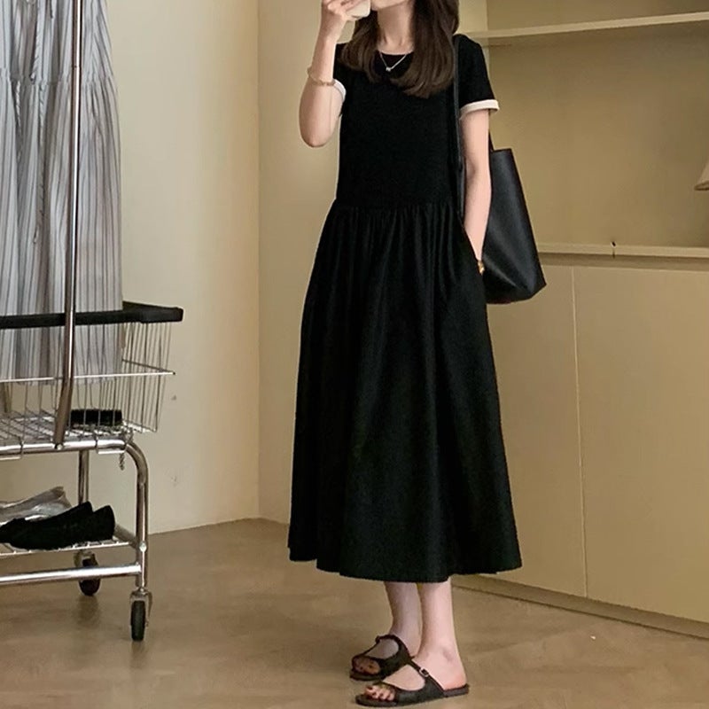 Hepburn style dress, elegant feminine daily styling - Image 1