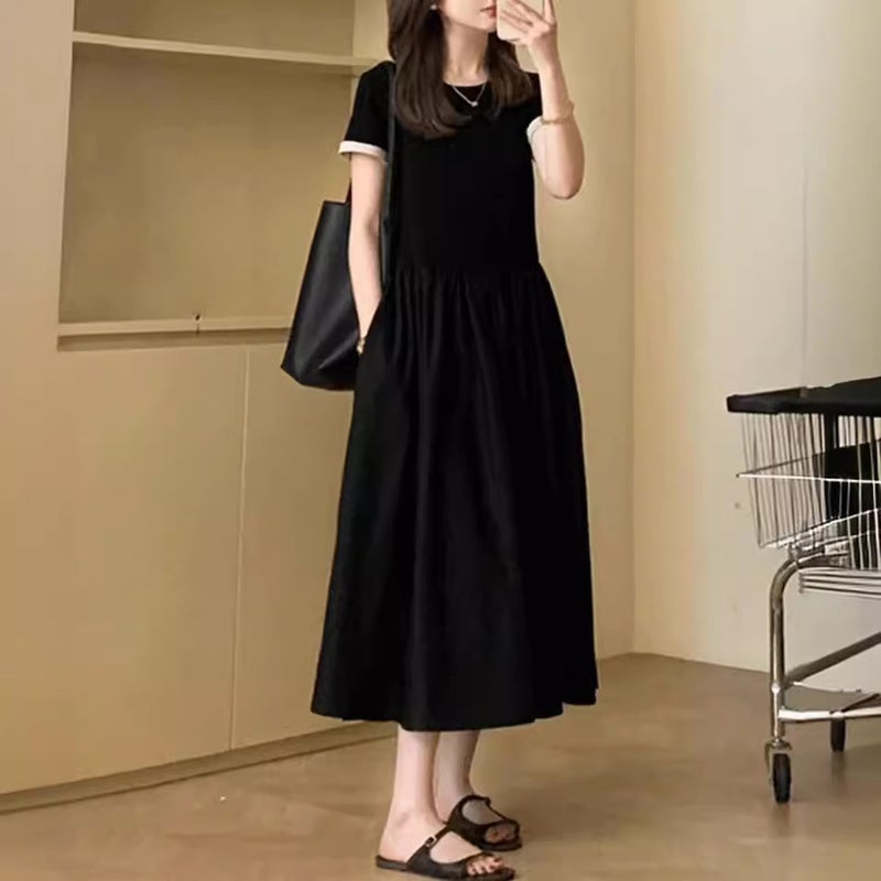 Hepburn style dress, elegant feminine daily styling - Image 2