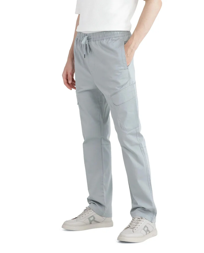 Rare Rabbit Men's Drawstring Closure Cargo Trouser