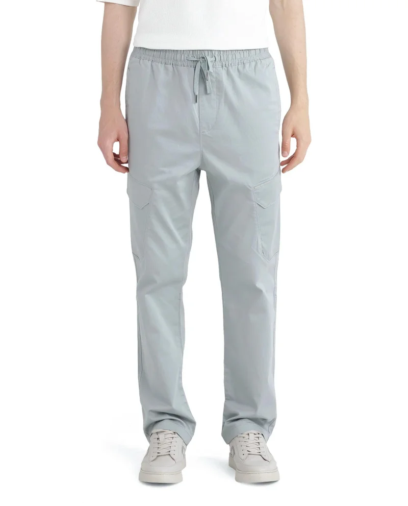 Rare Rabbit Men's Drawstring Closure Cargo Trouser
