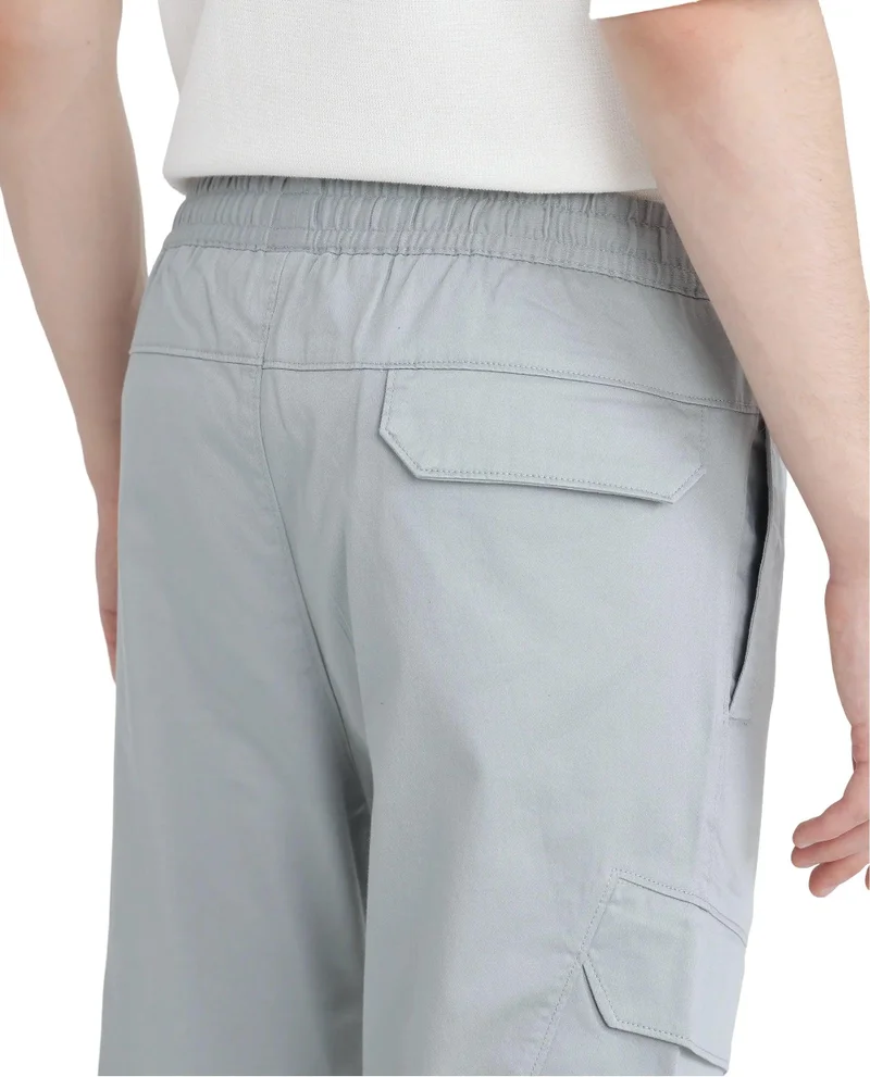 Rare Rabbit Men's Drawstring Closure Cargo Trouser