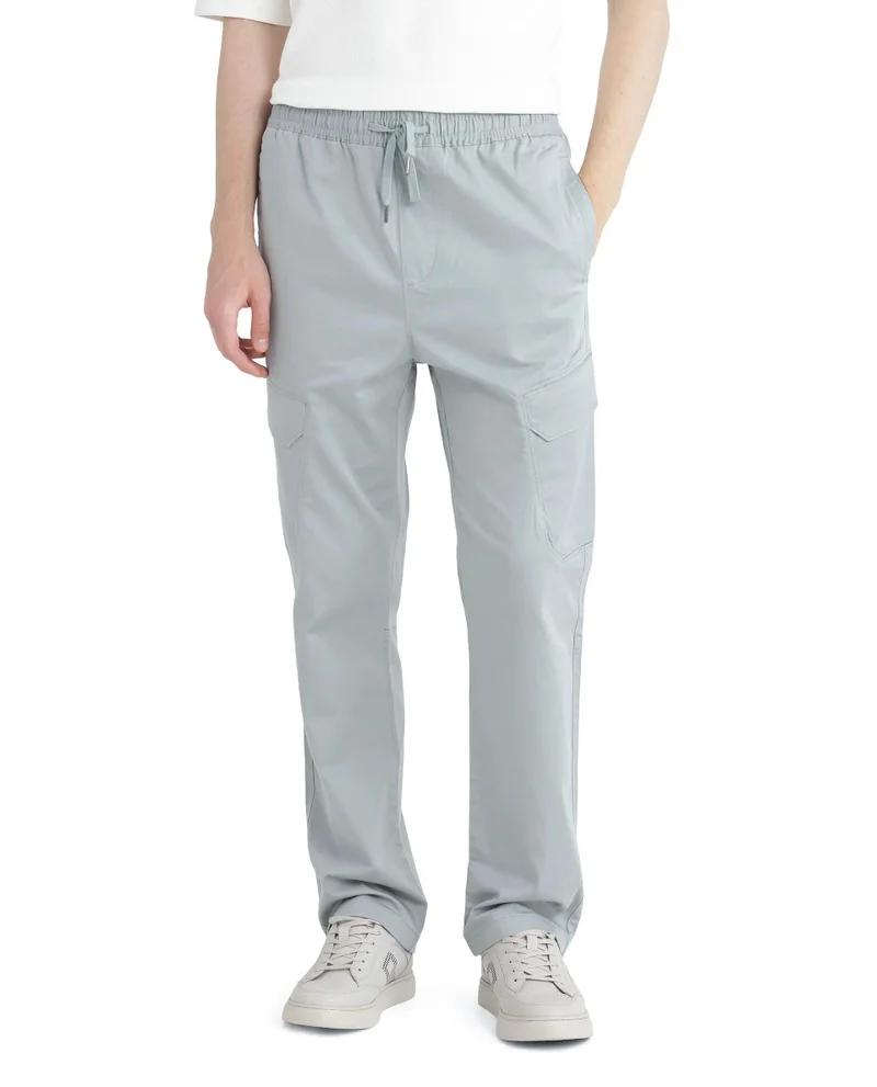 Rare Rabbit Men's Drawstring Closure Cargo Trouser