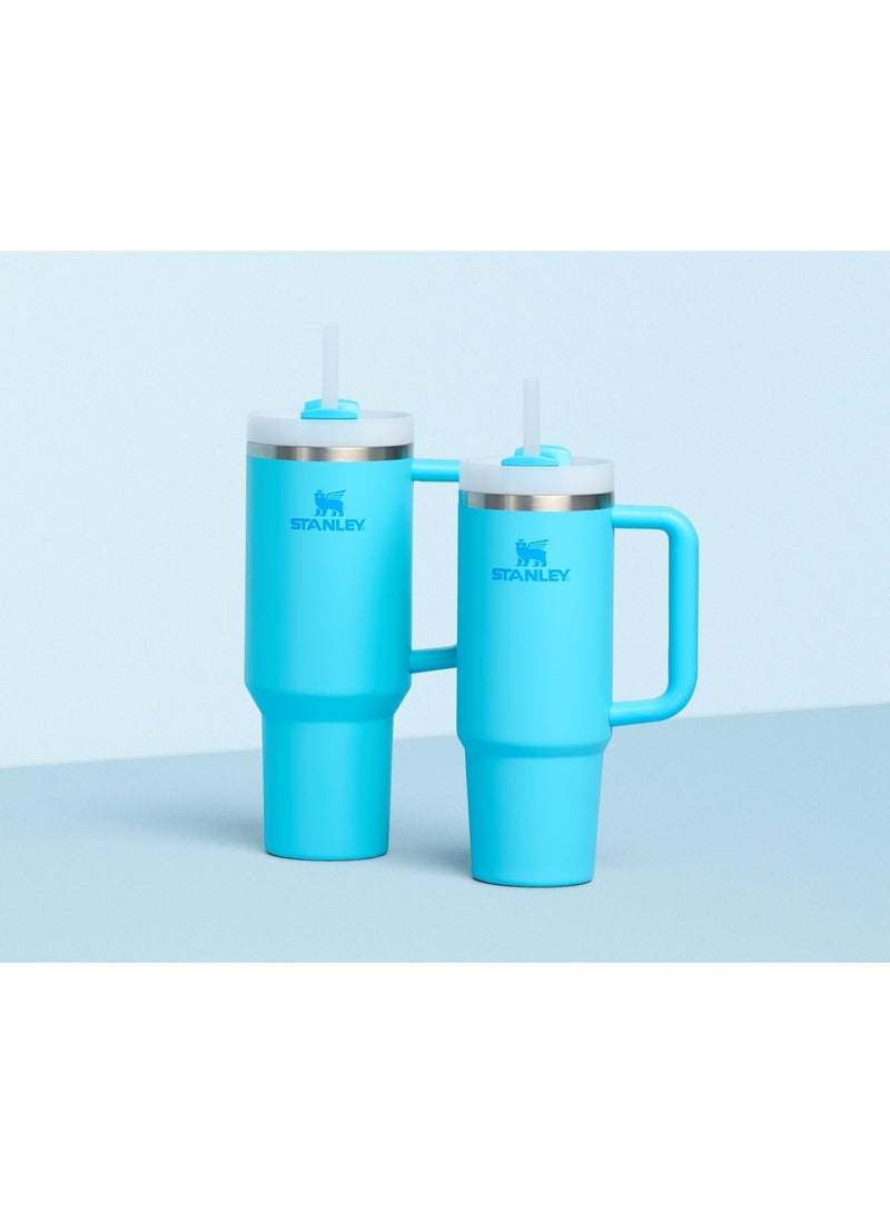Stanley Quencher H2.0 Flowstate Stainless Steel Vacuum Insulated Tumbler with Lid and Straw for Water, Iced Tea or Coffee, Smoothie and More, (Pool Blue) - 40oz - Image 4