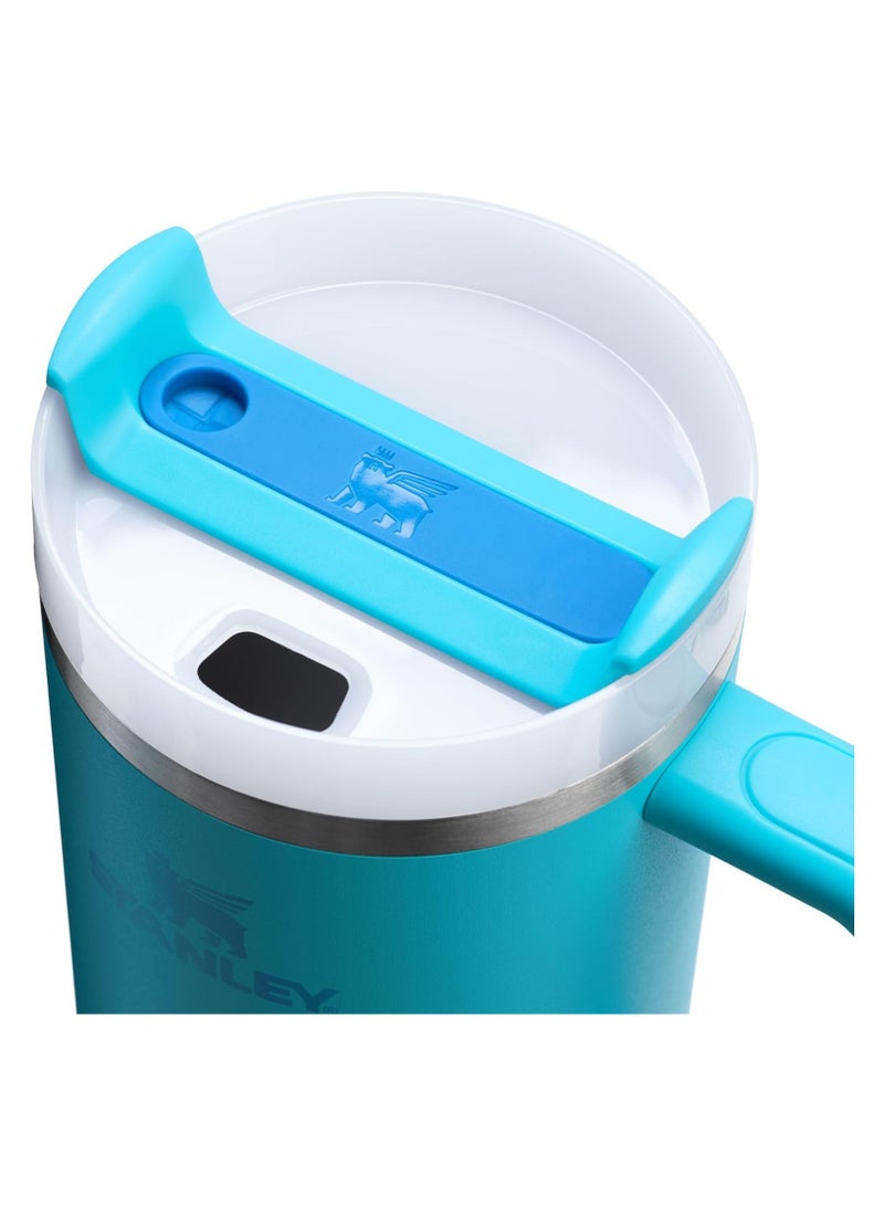 Stanley Quencher H2.0 Flowstate Stainless Steel Vacuum Insulated Tumbler with Lid and Straw for Water, Iced Tea or Coffee, Smoothie and More, (Pool Blue) - 40oz - Image 2