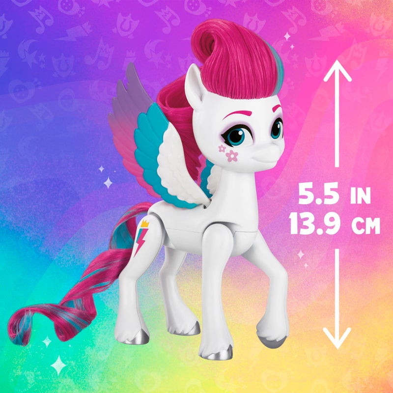 My Little Pony Toys Zipp Storm Style of The Day, 5-Inch Hair Styling Dolls with Fashions, Toys for 5 Year Old Girls and Boys - Image 3