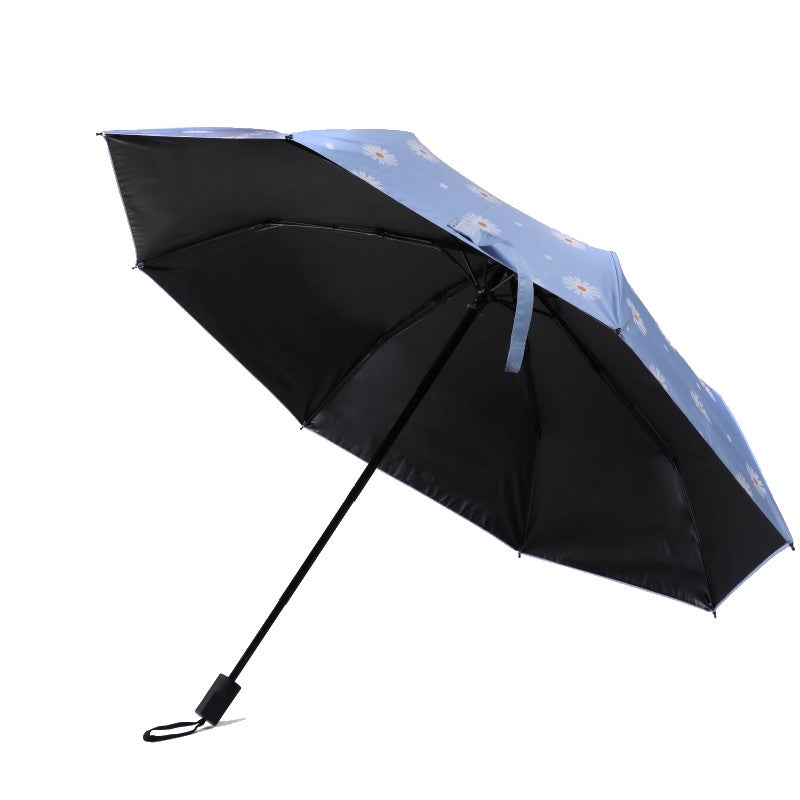 Dual-Use Folding Sun Umbrella with Logo UV Protection Dual Use-Light Green  - Image 2