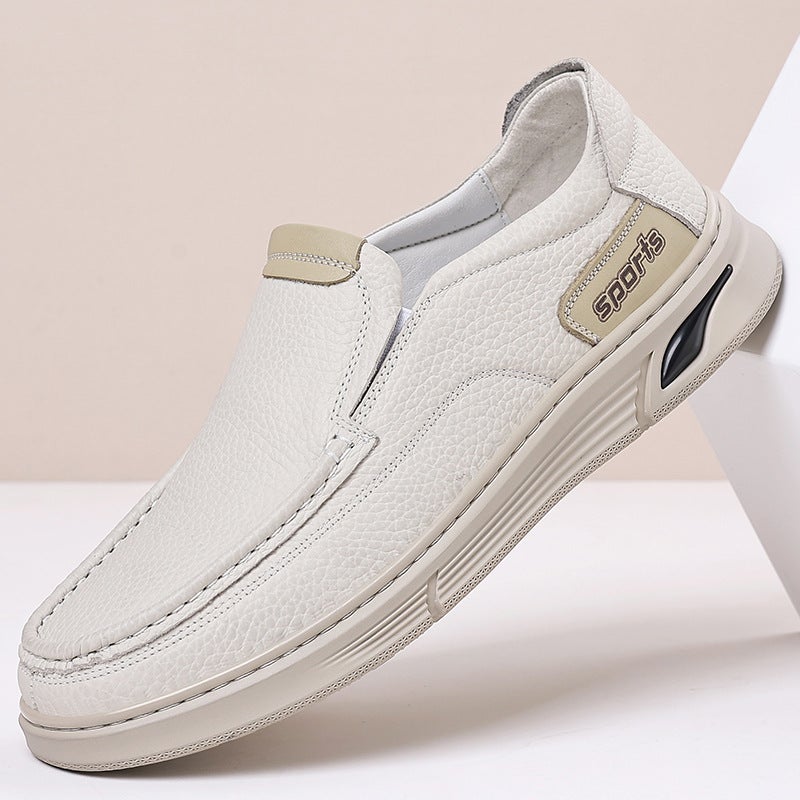 2026 Spring New Men'S Shoes, Breathable, Comfortable, Versatile Slip-On Casual Leather Shoes, Men'S Slip-On Driving Loafers - Image 2