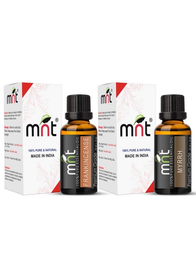 MNT Combo Of Frankincense Oil And Myrrh Essential Oil (Each 15Ml) 100% Pure Natural Oil - Image 3