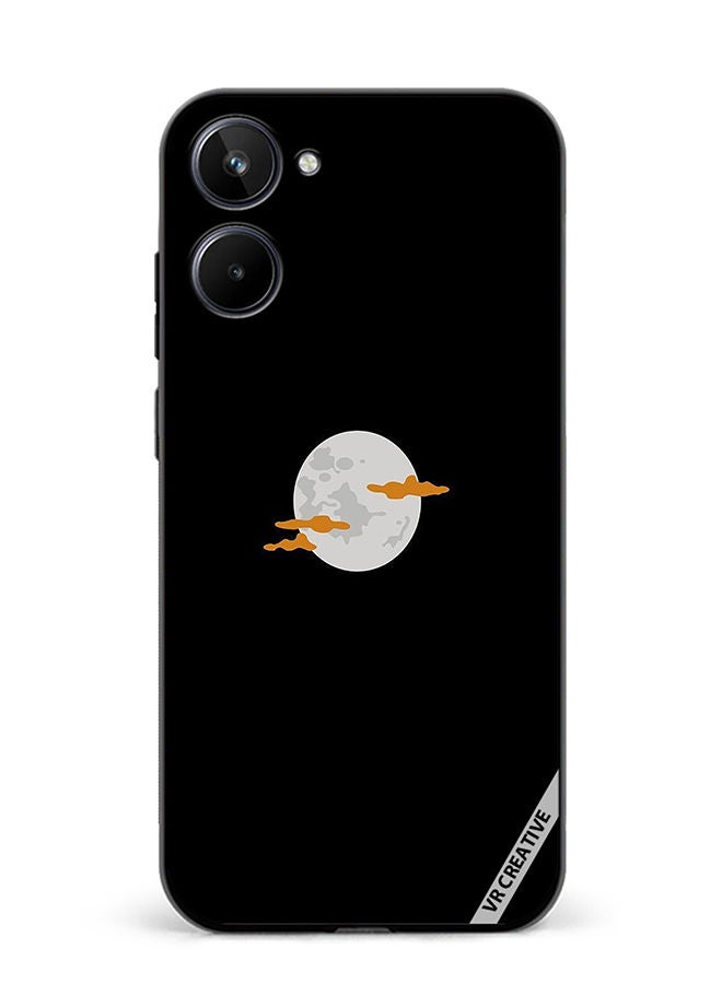 VR CREATIVE Protective Case Cover For Realme 10 Moon Design Multicolour - Image 1