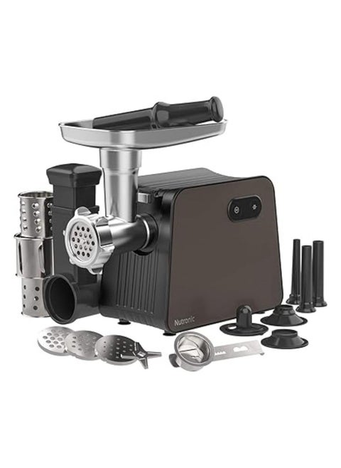 Electric Meat Grinder with 3 Size Sausage Stuffer Tubes & a Kubbe Kit, 2200W Meat Grinder for Home Use, 5.5LBS/Min Meat Mincer