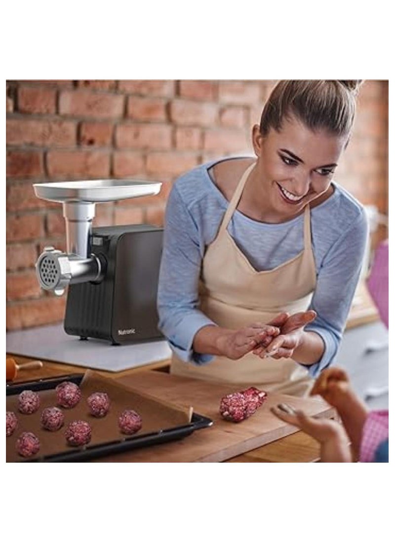 Generic - Electric Meat Grinder with 3 Size Sausage Stuffer Tubes & a Kubbe Kit, 2200W Meat Grinder for Home Use, 5.5LBS/Min Meat Mincer - Image 1