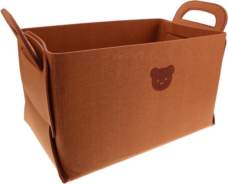 Foldable Car Trunk Organizer Bag with Large Capacity Felt Storage Bin Collapsible Cargo Box for Vehicle Storage and Car Garbage Bag Hanging for Travel and Daily  Use - Image 1