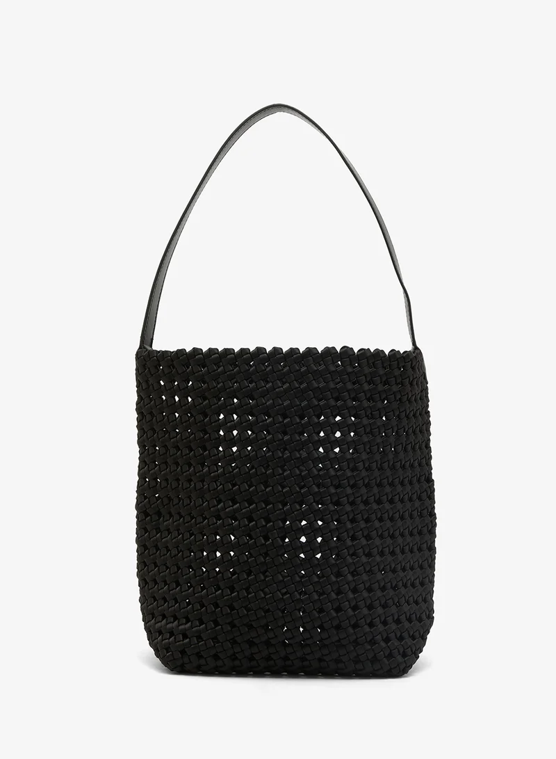 GLAMOROUS Large Woven Tote Bag