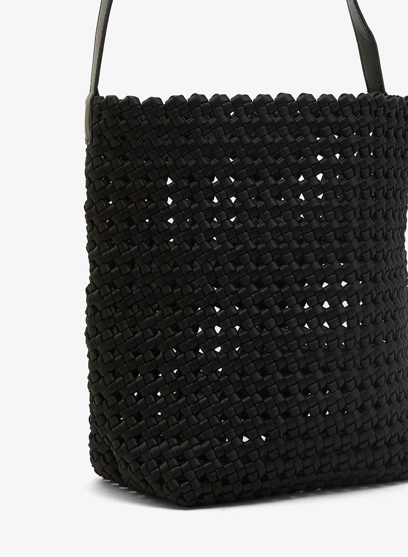 GLAMOROUS Large Woven Tote Bag - Image 4