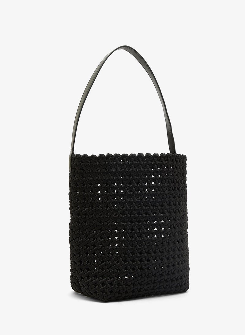GLAMOROUS Large Woven Tote Bag - Image 3