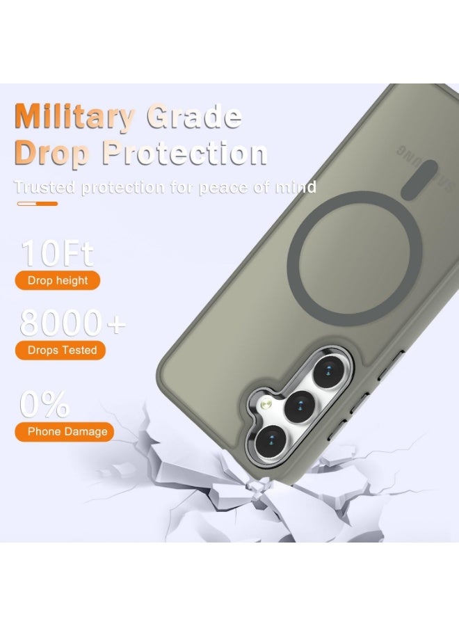 JSJM S22 Plus JSJM Back CASE with Magsafe Charging FOR SAMSUNG GALAXY S22 Plus ( Design 137 ) [Grey Color] - Image 3