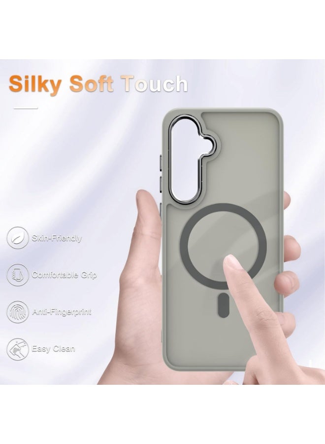 JSJM S22 Plus JSJM Back CASE with Magsafe Charging FOR SAMSUNG GALAXY S22 Plus ( Design 137 ) [Grey Color] - Image 2