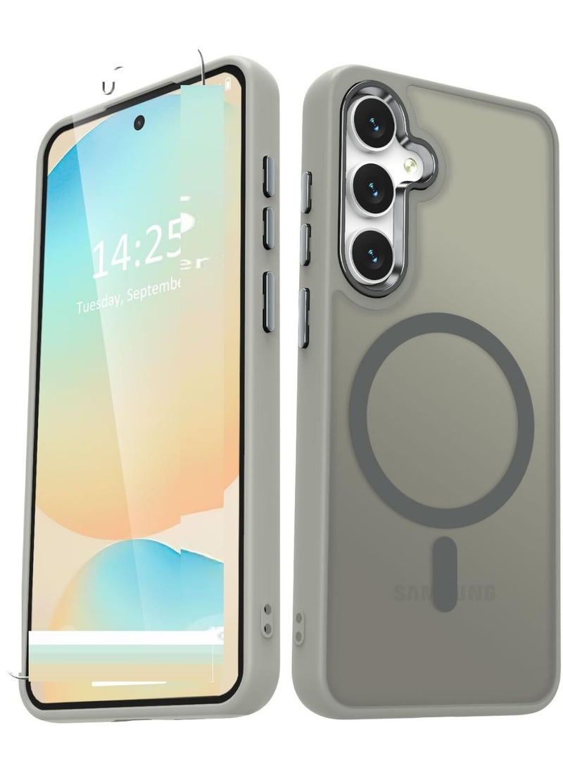 JSJM S22 Plus JSJM Back CASE with Magsafe Charging FOR SAMSUNG GALAXY S22 Plus ( Design 137 ) [Grey Color] - Image 1