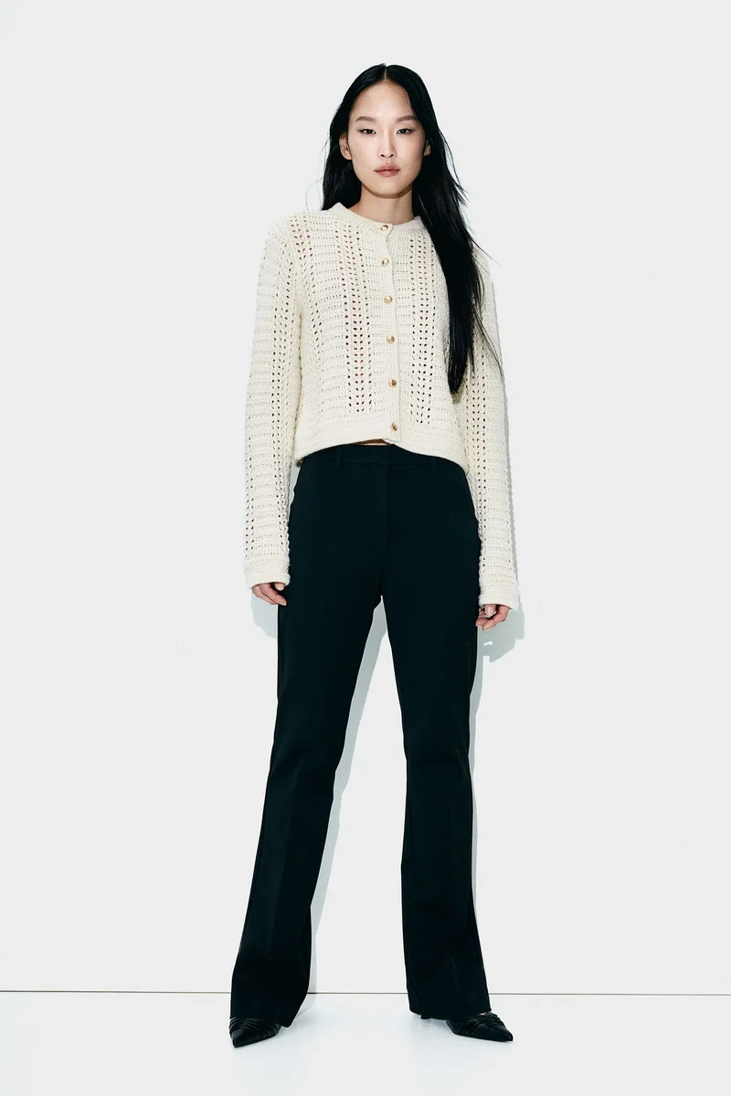 H&M Pointelle-Knit Cardigan