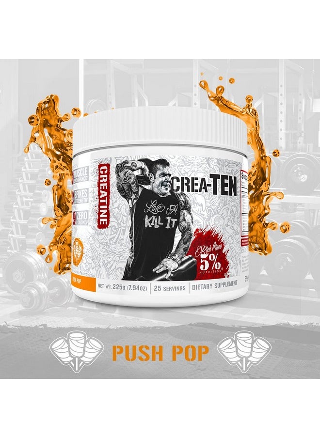 5% Nutrition - Rich Piana Createn 10In1 Formula  Flavored Creatine Powder For Muscle Gain  Enhance Power Strength Endurance  Recovery  30 Srvngs Push Pop - Image 1