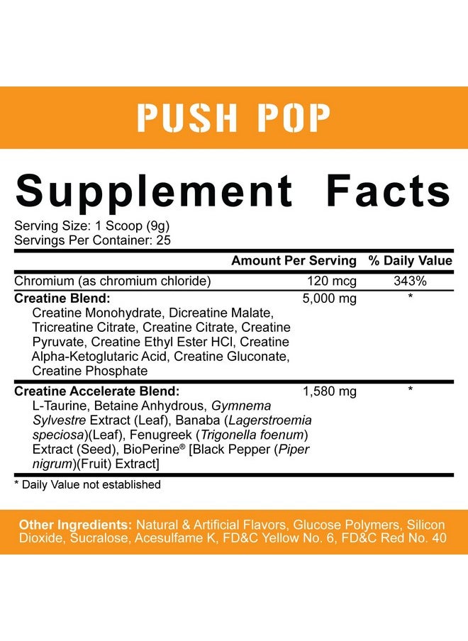 5% Nutrition - Rich Piana Createn 10In1 Formula  Flavored Creatine Powder For Muscle Gain  Enhance Power Strength Endurance  Recovery  30 Srvngs Push Pop - Image 1
