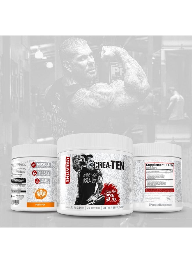 5% Nutrition - Rich Piana Createn 10In1 Formula  Flavored Creatine Powder For Muscle Gain  Enhance Power Strength Endurance  Recovery  30 Srvngs Push Pop - Image 1