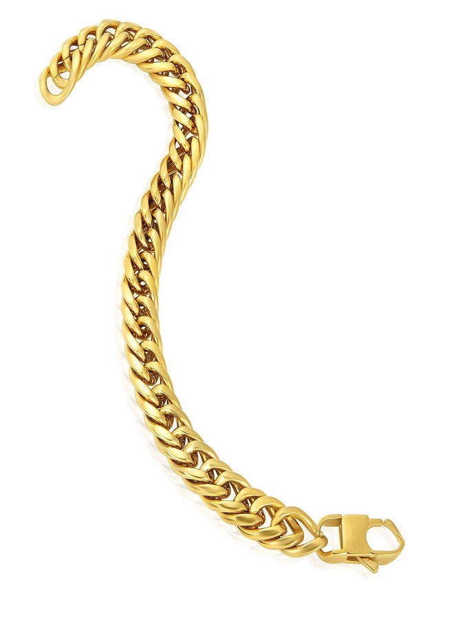 إنفيكتا طقم سوار وقلادة ذهبية للرجال من إنفيكتا للمجوهرات، بتصميم سلسلة مزدوجة - Image 5