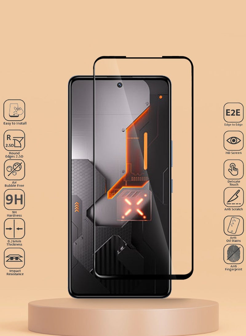 Techie Full Cover 10H Hardness HD Tempered Glass Screen Protector for Infinix GT 10 Pro - Anti-Scratch, Anti-Fingerprint, and Bubbles Free Technology - Image 2