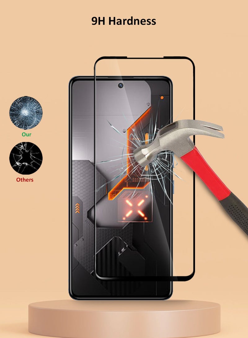Techie Full Cover 10H Hardness HD Tempered Glass Screen Protector for Infinix GT 10 Pro - Anti-Scratch, Anti-Fingerprint, and Bubbles Free Technology - Image 3