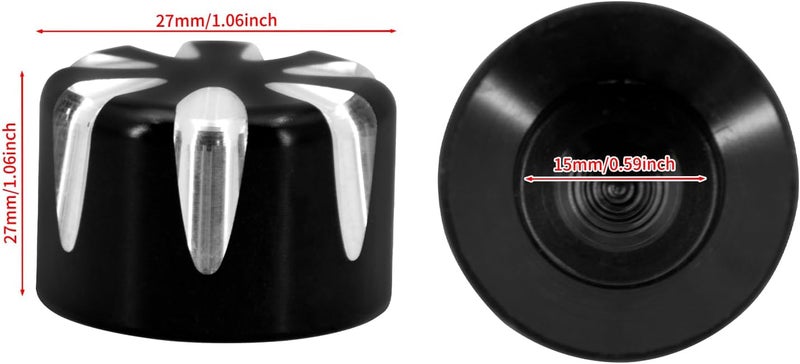 HDBUBALUS Motorcycle Head Bolt Cover Spark Plug Cap for Harley Twin Cam Dyna Big Twin Evolution 1340 Sportster XL (1999-2017) - 4PCS - Image 4