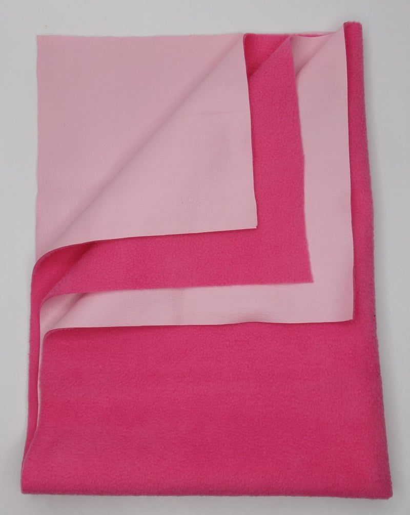 Waterproof Baby Bed Protector | Extra Absorbent, Quick Dry, Anti-Piling Fleece Dry Sheet | Lightweight, Extremely Soft, Breathable Material (Sugar Candy, Small (50cm X 70cm)) 