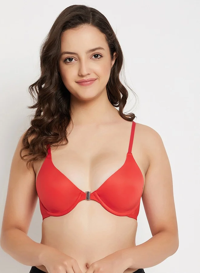 Clovia Clovia Pack of 3 Level 1 Push-Up Padded Underwired Demi Cup Front Open Plunge Bra