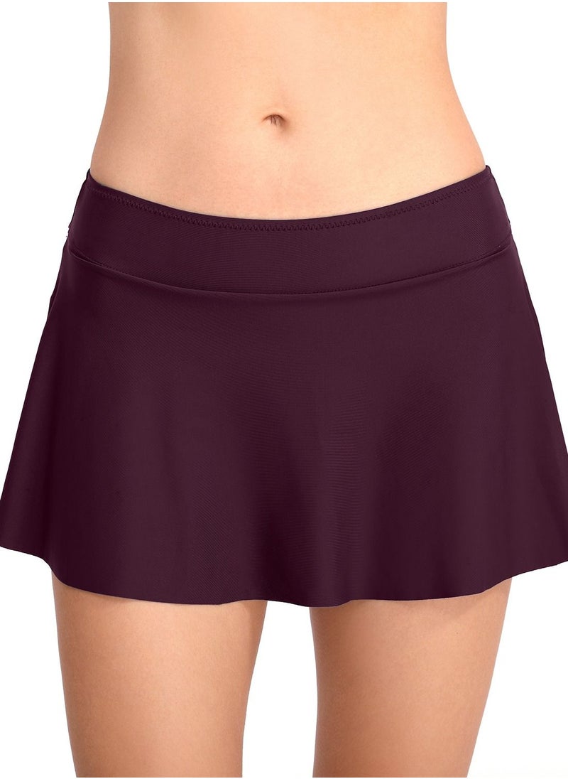 Loquat - New Swimsuit Swimsuit Women Swimsuit Plain Color Simple Swimsuit Swimsuit Skirt - Image 1